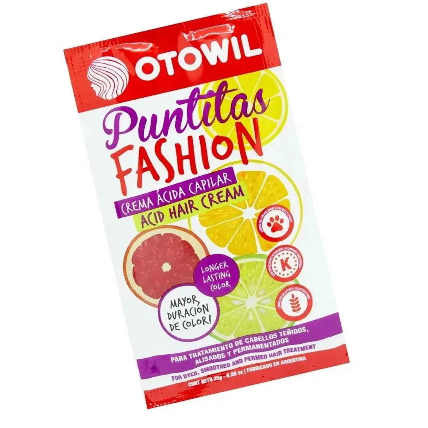 Crema Ácida Capilar Selladora P Fashion Otowil Sachet 25g 3