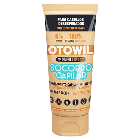 Socorro Capilar Tratamiento Intensivo Sin Enjuague Otowil 120gr