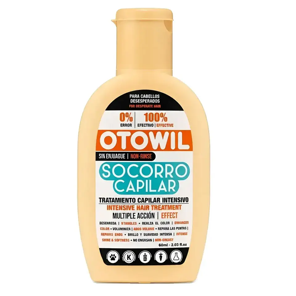 Socorro Capilar Tratamiento Intensivo Sin Enjuague Otowil 60gr 1