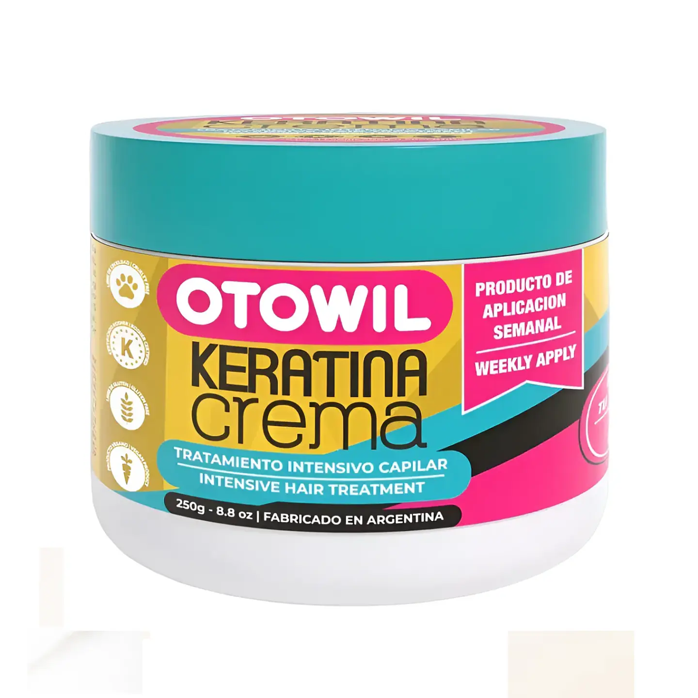 Keratina En Crema Máscara Antifrizz Nutritiva Otowil 250g 1
