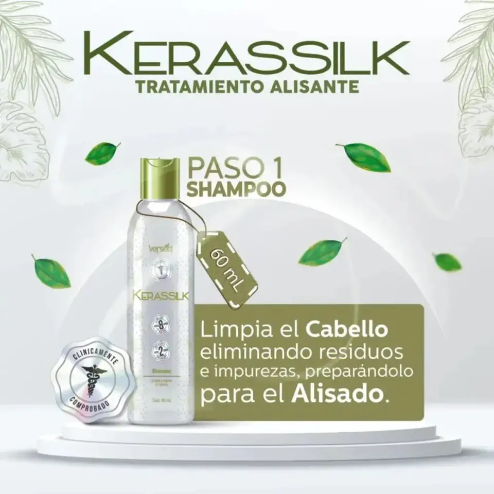 Kit Tratamiento Alisado Liso Vegano Sin Formol Kerassilk 4