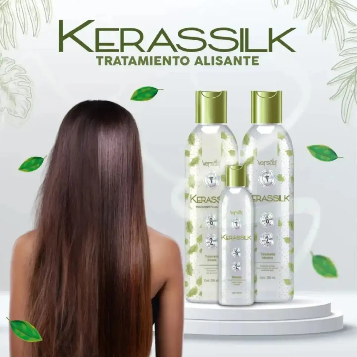 Kit Tratamiento Alisado Liso Vegano Sin Formol Kerassilk 2