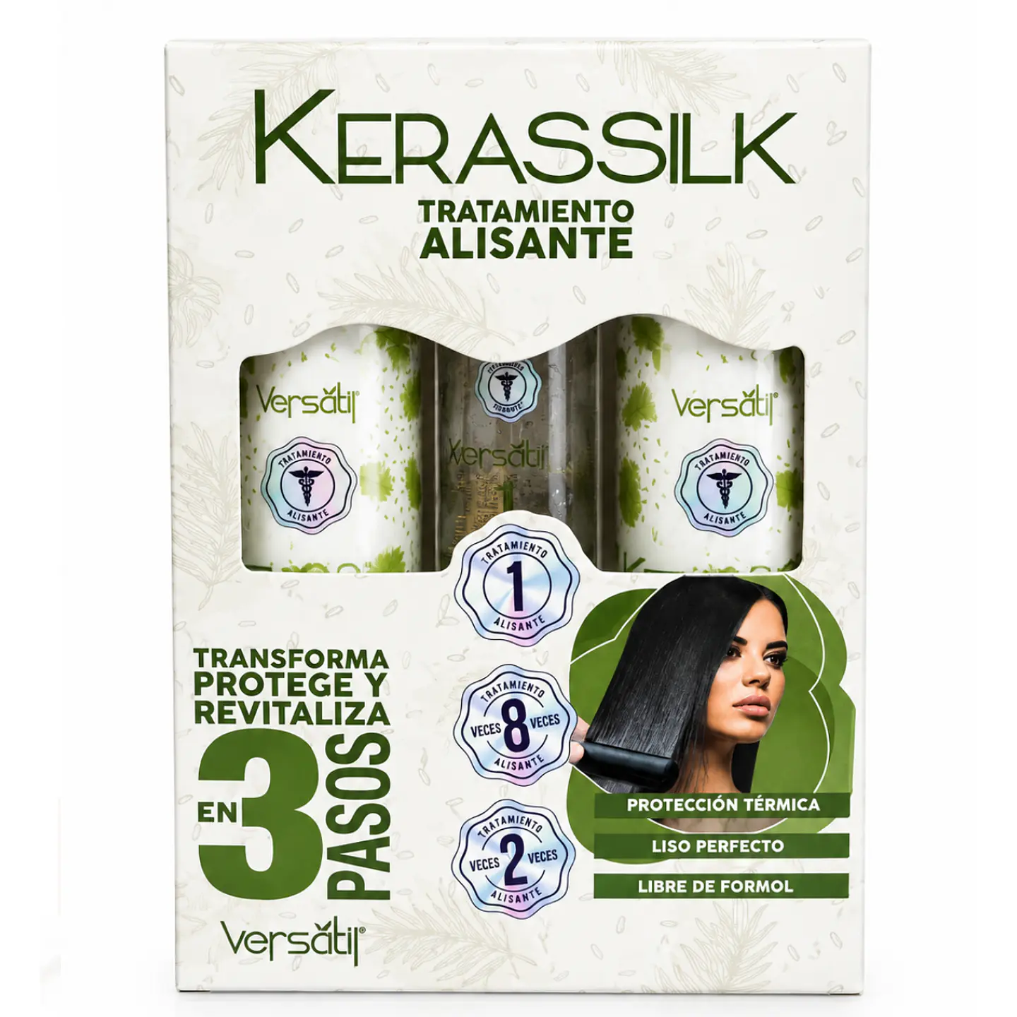 Kit Tratamiento Alisado Liso Vegano Sin Formol Kerassilk 1