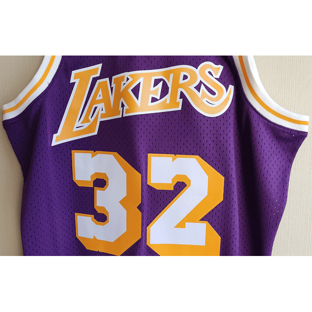 ﻿Camiseta NBA Magic Johnson HWC Swingman (Los Angeles Lakers 84-85) Original