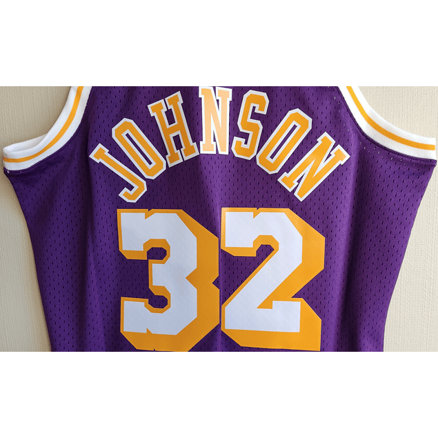 ﻿Camiseta NBA Magic Johnson HWC Swingman (Los Angeles Lakers 84-85) Original