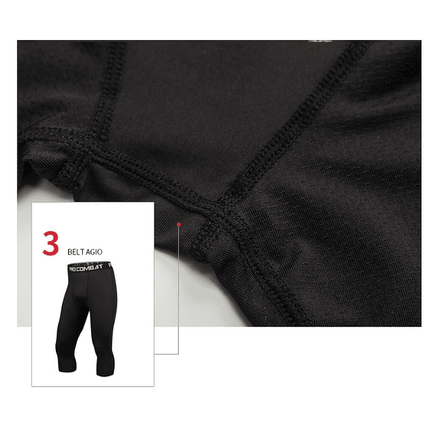 Calza 3/4 de compresión Pro Combat