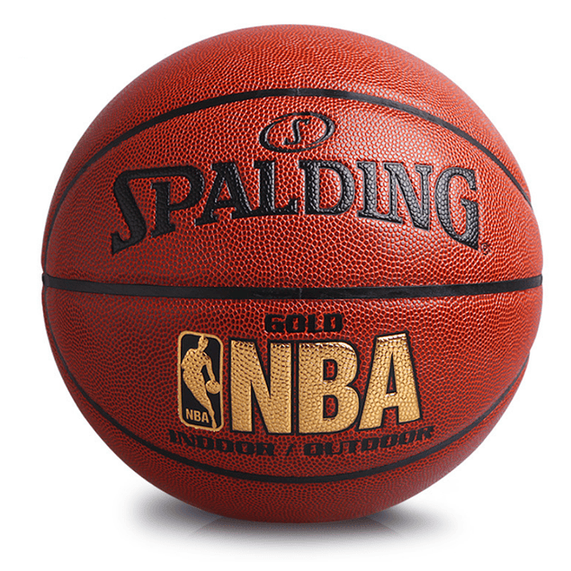 Balón Spalding NBA Gold Indoor/Outdoor cuero n° 7
