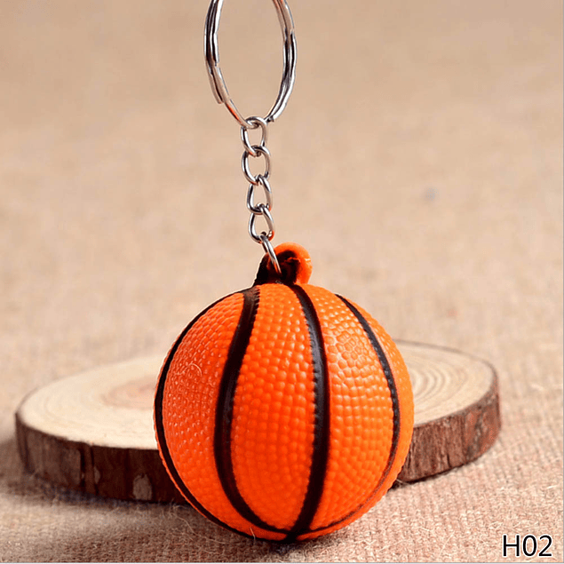 Llavero Balón Basketball goma eva anti-estrés