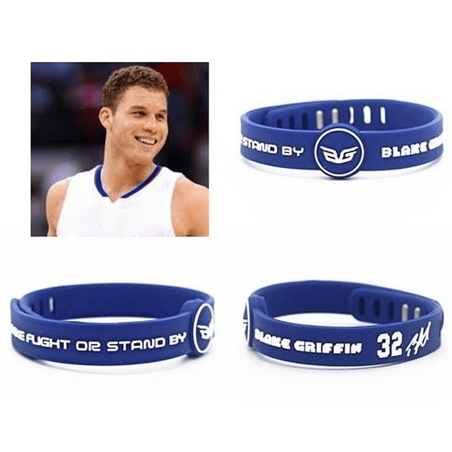 Pulseras NBA Jugadores silicona ajustable