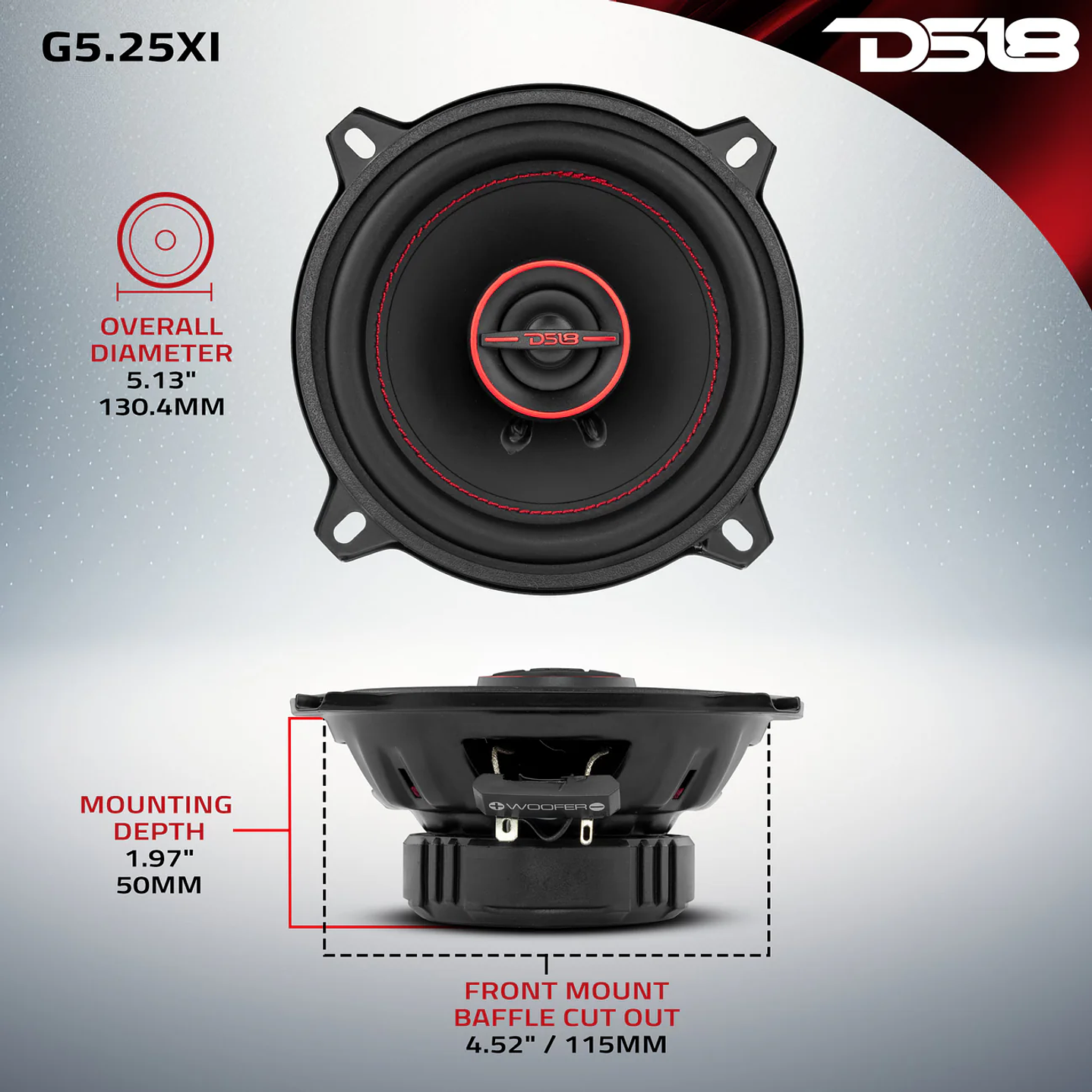 Altavoces coaxiales de 2 vías G5.25XI 5,25