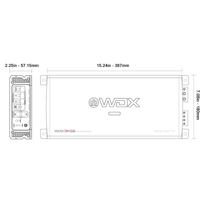 Amplificador WDX3KG2 3