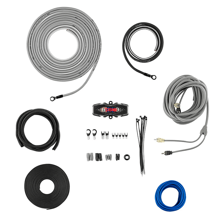 Kit de instalación de amplificador 8-GA - Plateado 2