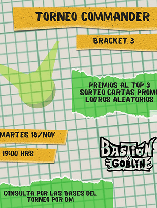 TORNEO COMMANDER MTG - 18/NOV