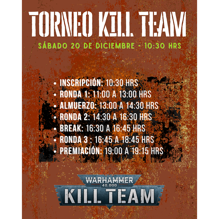 TORNEO KILL TEAM - SAB/20/DIC 3