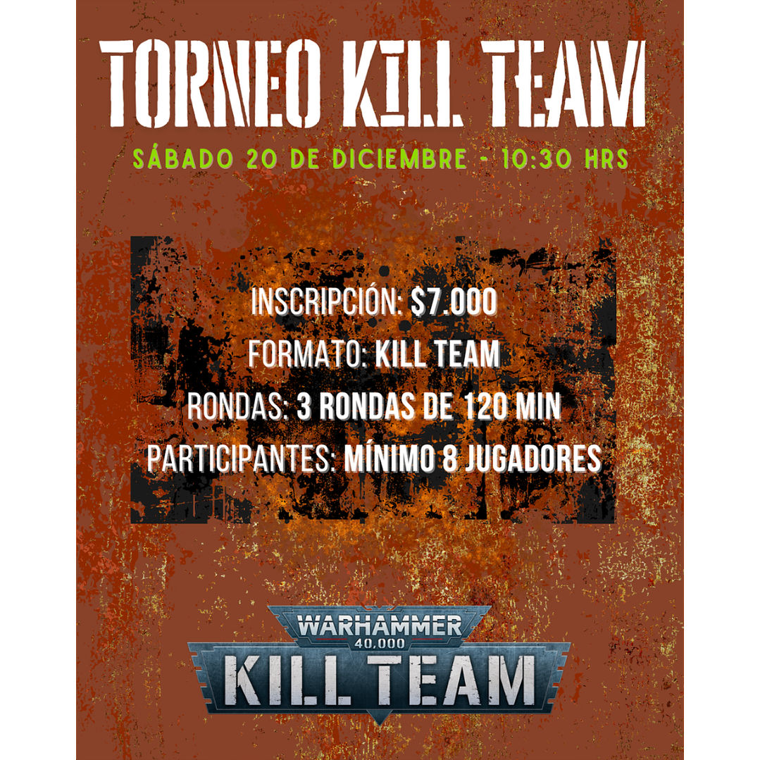 TORNEO KILL TEAM - SAB/20/DIC 2
