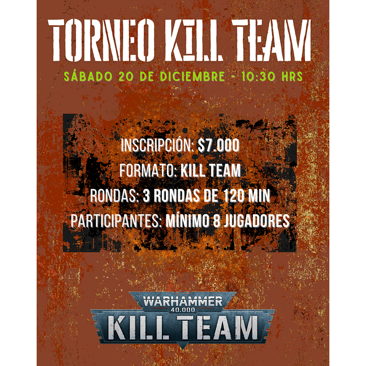 TORNEO KILL TEAM - SAB/20/DIC 2