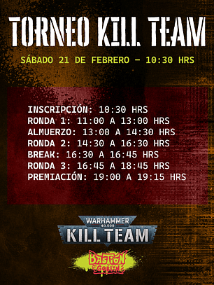 TORNEO KILL TEAM - SAB/21/FEB