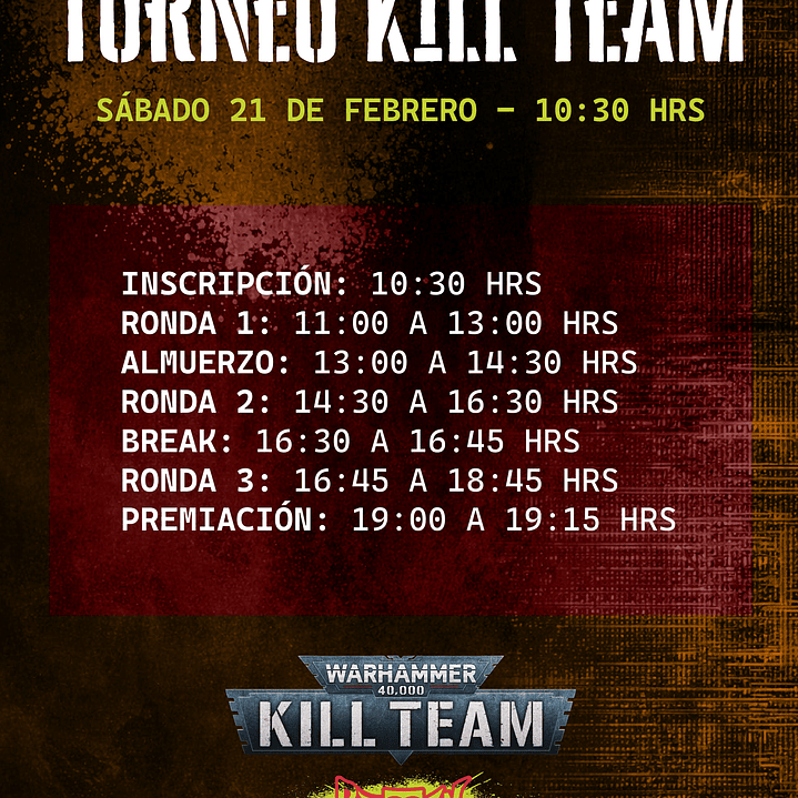 TORNEO KILL TEAM - SAB/21/FEB 2