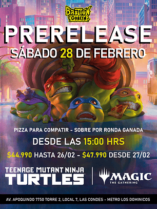 PRERELEASE TEENAGE MUTANT NINJA TURTLES