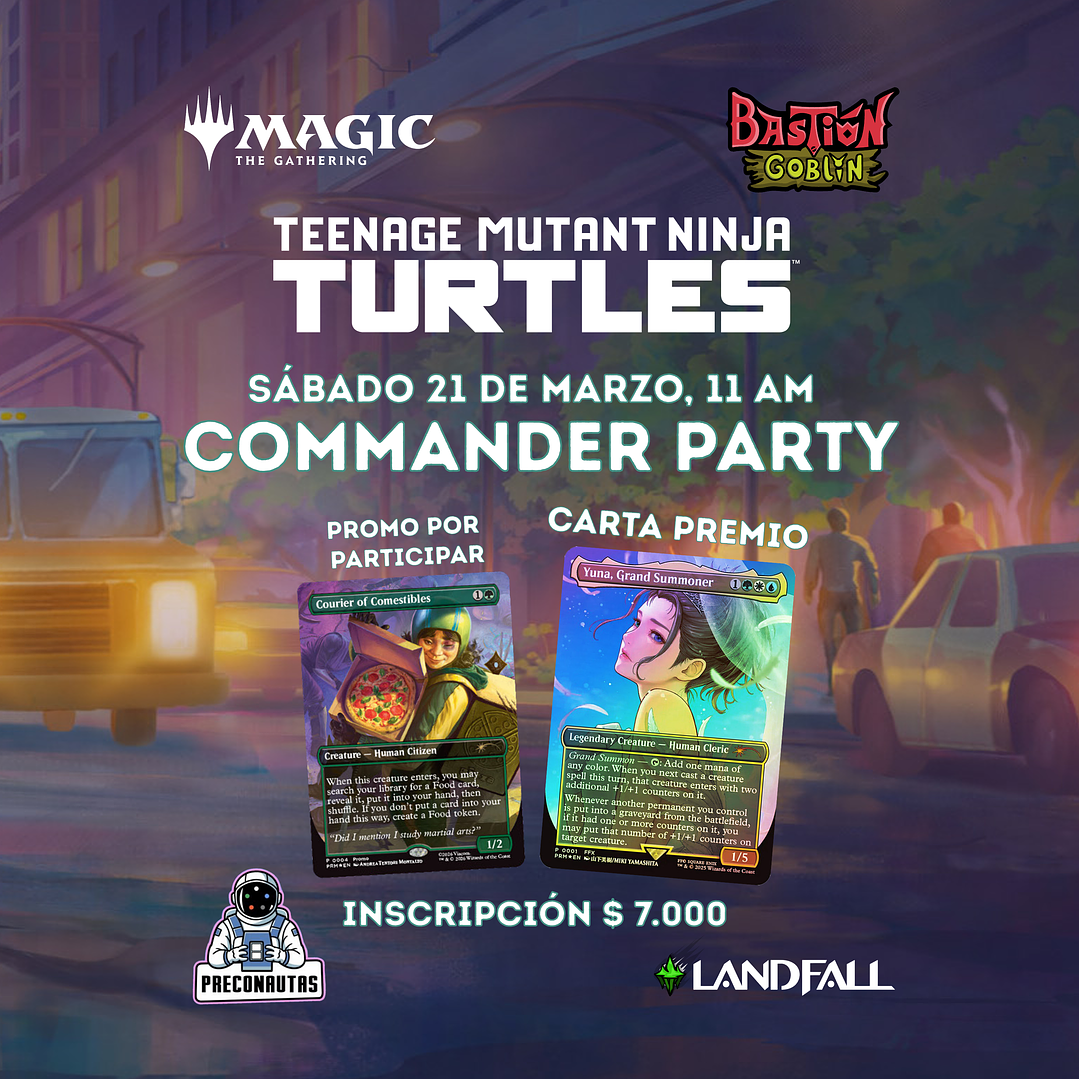 Commander Party TMNT - Preconautas 1