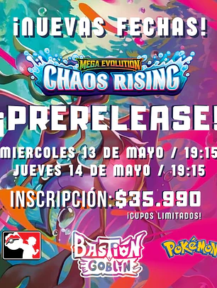 PRERELEASE POKÉMON: CHAOS RISING