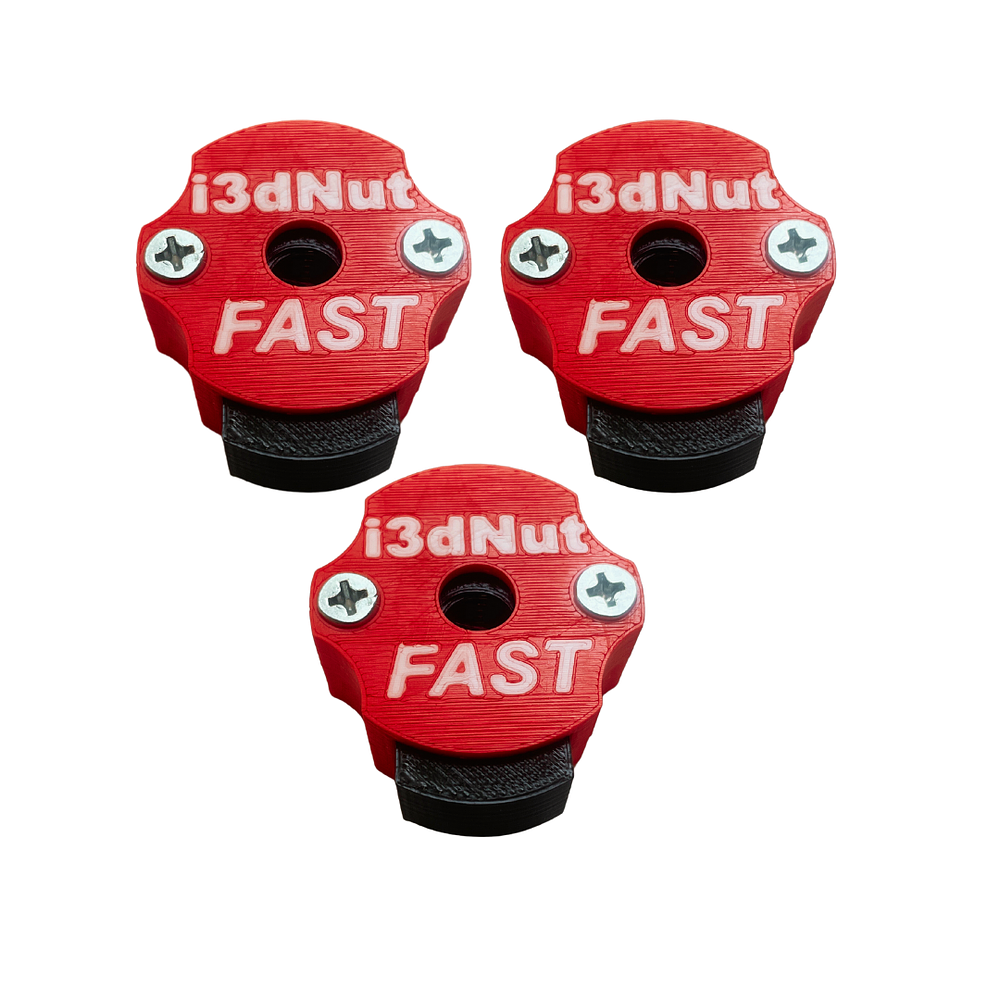 Pack 3 Tuercas de platillo de liberación rápida FAST de I3Dnut