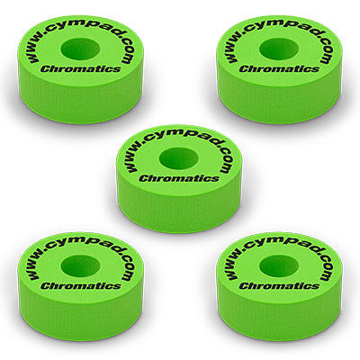 Set de felpas de espuma Cympad Chromatics 40/15mm - Verde