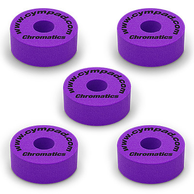 Set de felpas de espuma Cympad Chromatics 40/15mm - Morado