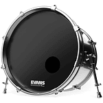 Parche para Bombo Evans Frontal Emad 22" Negro