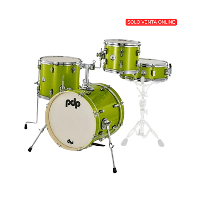 Shellpack PDP New Yorker, Green Sparkle PDNY1604EL 4 pcs