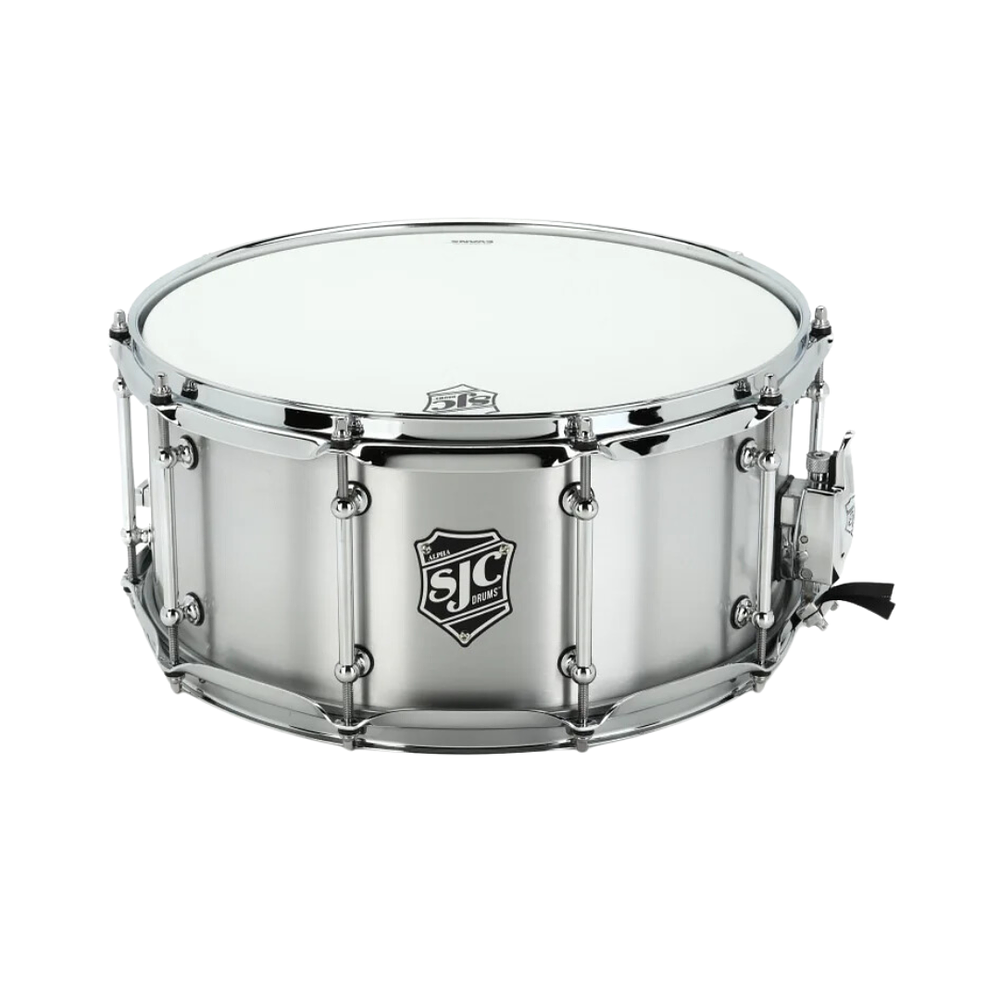 Tambor SJC Alpha Aluminum Snare 14 x 6,5" Brushed Aluminum Shell Chrome HDW ALA226514TCH 