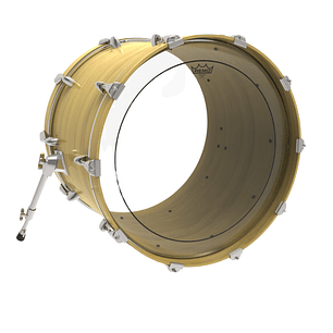 Parche Bombo Remo Pinstripe Transparente 22