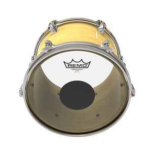 Parche Remo Controlled Sound Black Dot Transparente 8