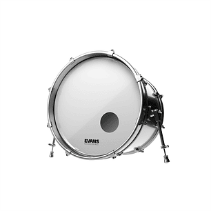 Parche Bombo Resonante Frontal Evans EQ3 Smooth White 22