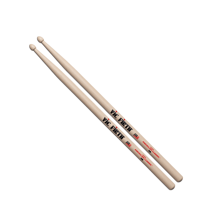 Baquetas Vic Firth de Hickory 2B Punta Madera 1