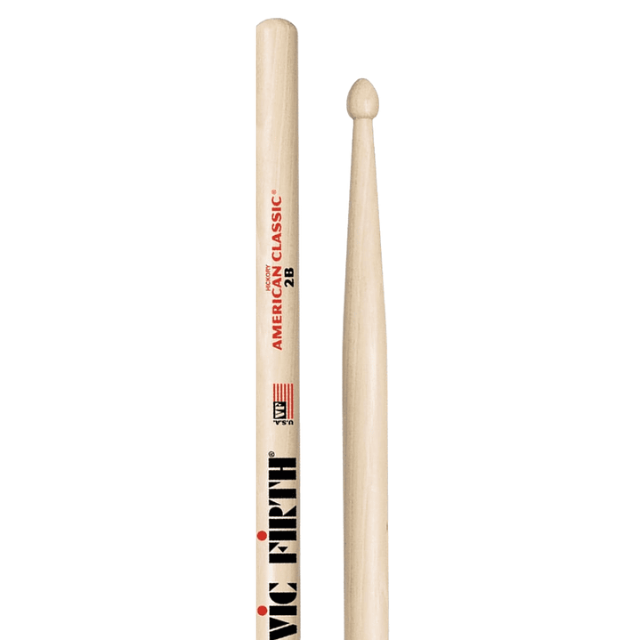 Baquetas Vic Firth de Hickory 2B Punta Madera 2