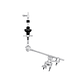 Soporte de Hi Hat Auxiliar Gibraltar con Boom 9707XB - Miniatura 2