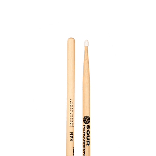 Baquetas Sour Percussion 5AN Hickory Punta Nylon