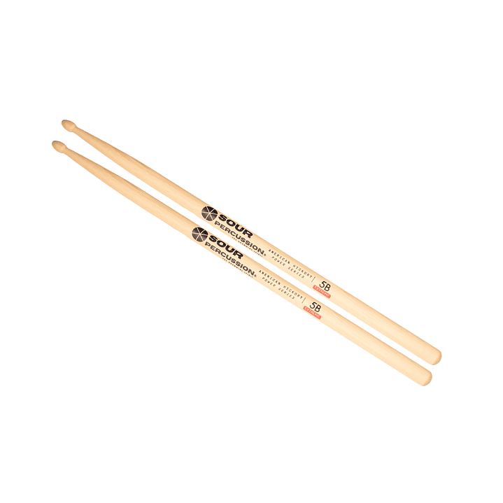 Baquetas Sour Percussion 5B Extreme Hickory Punta Madera 1