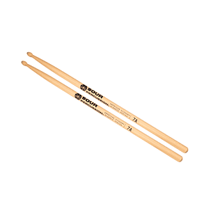 Baquetas Sour Percussion 7A Hickory Punta Madera