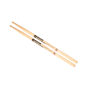 Baquetas Sour Percussion 7A Focus Hickory Punta Medium Round Madera