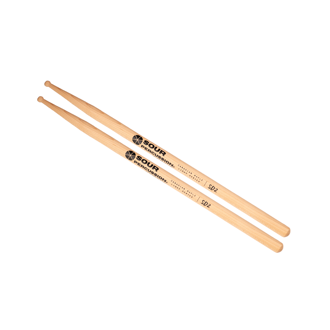 Baquetas Sour Percussion SD2 Maple Punta Medium Round Madera 1