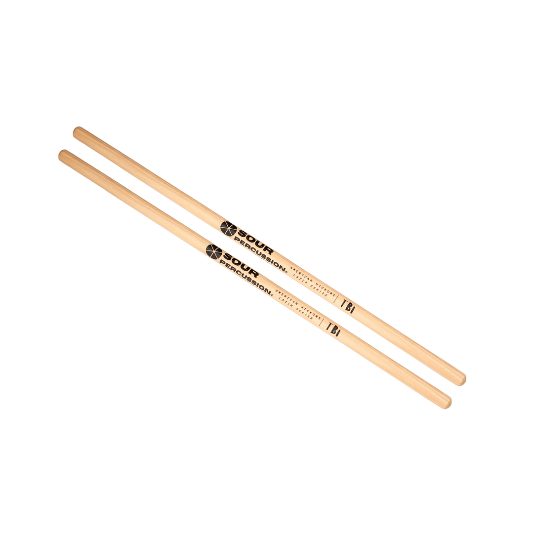 Baquetas Sour Percussion Timbales TB1 Hickory Butt-End Madera 1
