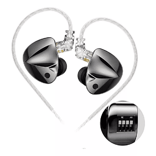 Auriculares In Ear KZ D-FI con Switch 1 Driver Dinámico Doble Imán (1DD)