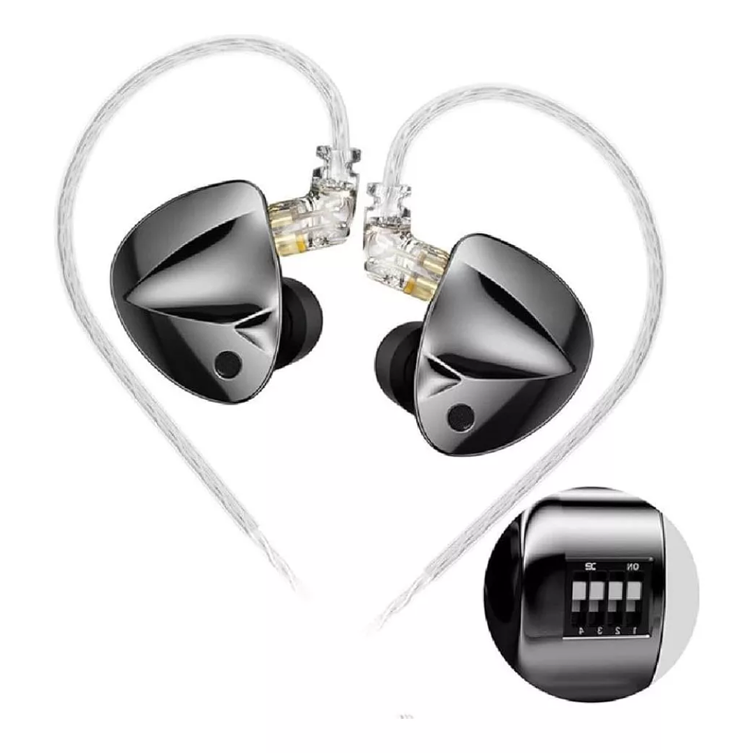 Auriculares In Ear KZ D-FI con Switch 1 Driver Dinámico Doble Imán (1DD) 1