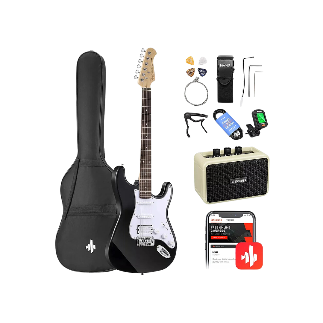 Full Pack Guitarra Eléctrica Donner DST-100 1