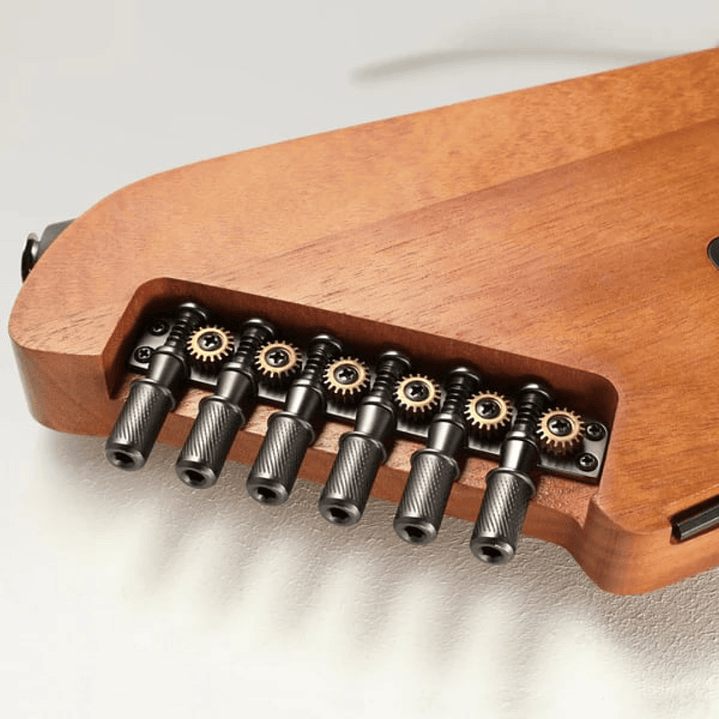 Guitarra Silent Electroacústica Viaje Donner Cuerdas Metal HUSH-I Sunburst 3