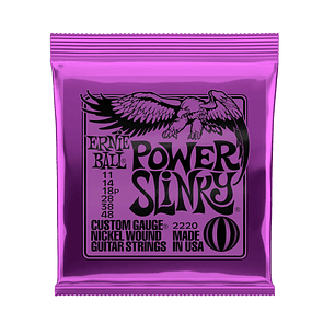 Cuerdas Guitarra Eléctrica Ernie Ball Nickel 2220 Power Slinky