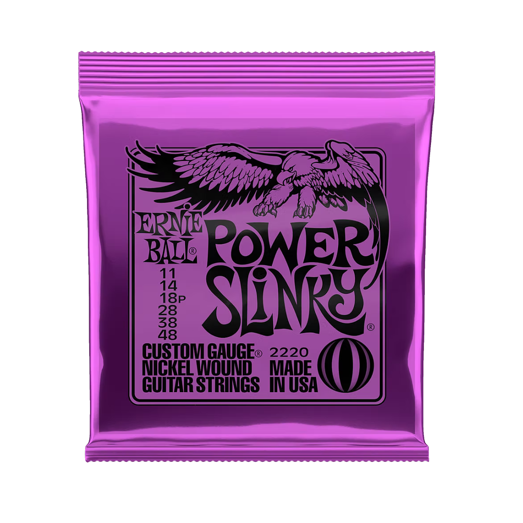 Cuerdas Guitarra Eléctrica Ernie Ball Nickel 2220 Power Slinky 1