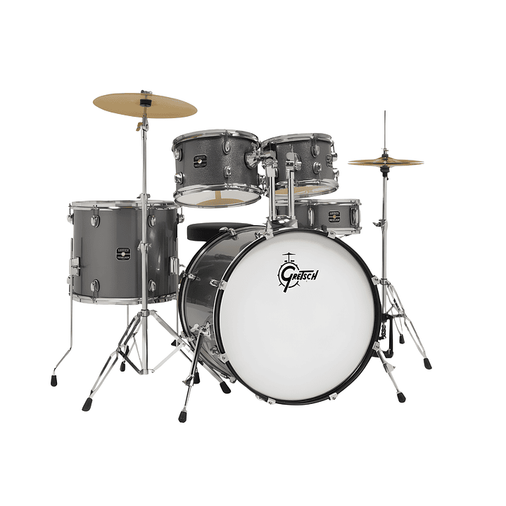Bateria Gretsch Renegade con Hardware y Platillos Grey Sparkle 1